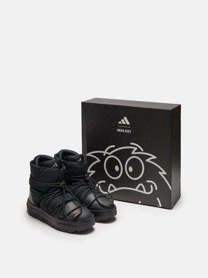 MOON BOOT ADIDAS X MOON BOOT BLACK ACE MID-TOP SNEAKERS