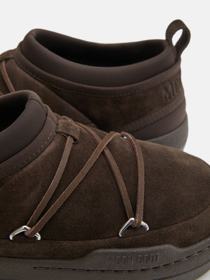 MOON BOOT PARK ICON SUEDE DARK BROWN SNEAKERS