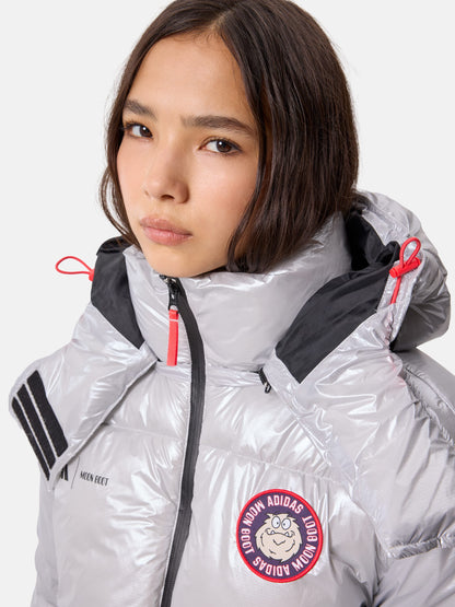 MOON BOOT ADIDAS X MOON BOOT SILVER PUFFER JACKET