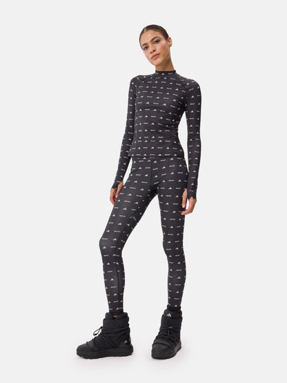 MOON BOOT ADIDAS X MOON BOOT BLACK LONG SLEEVE TOP