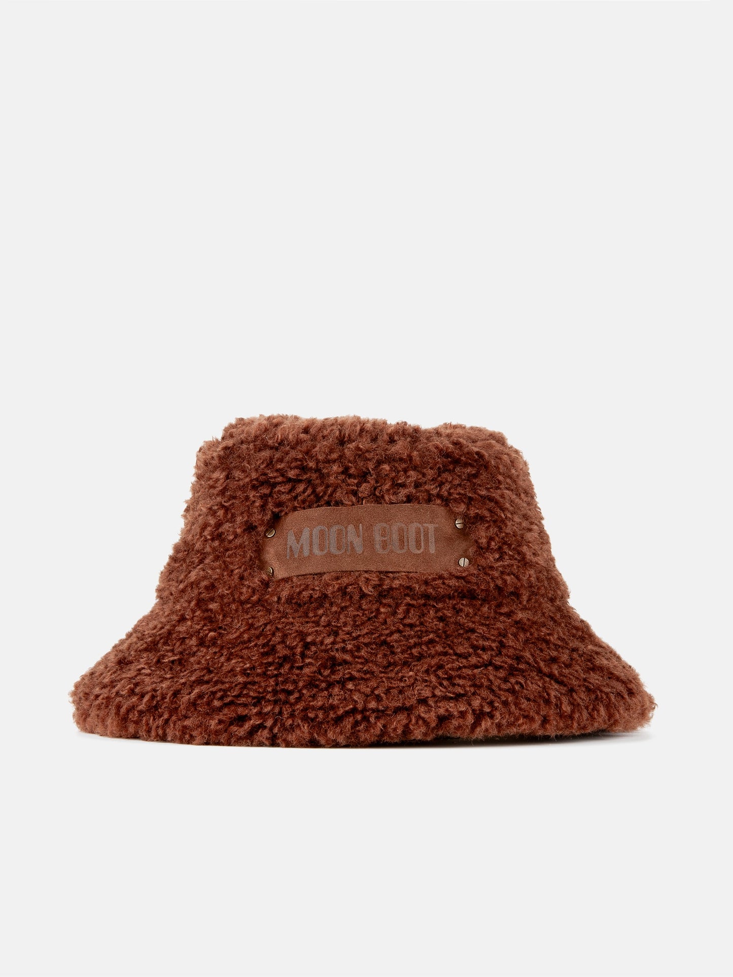 MOON BOOT BROWN FURRY BUCKET HAT