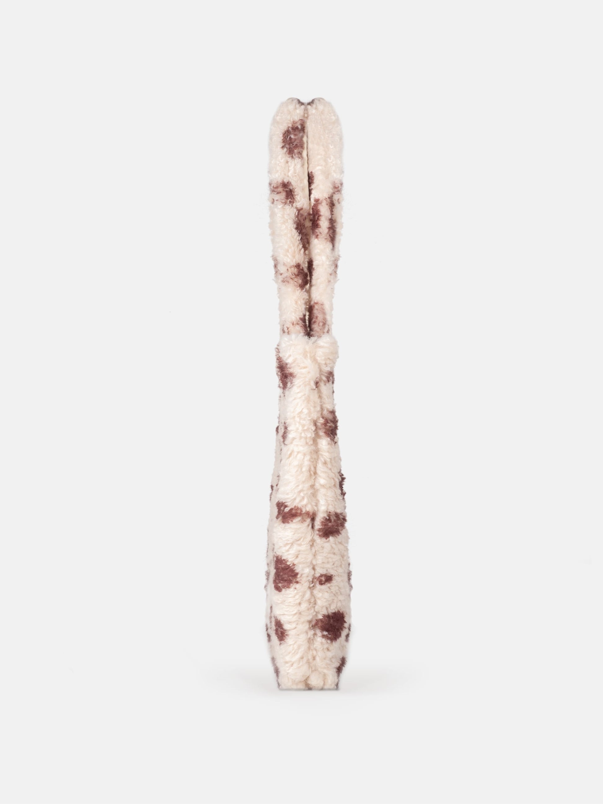 MOON BOOT BROWN FURRY TOTE BAG