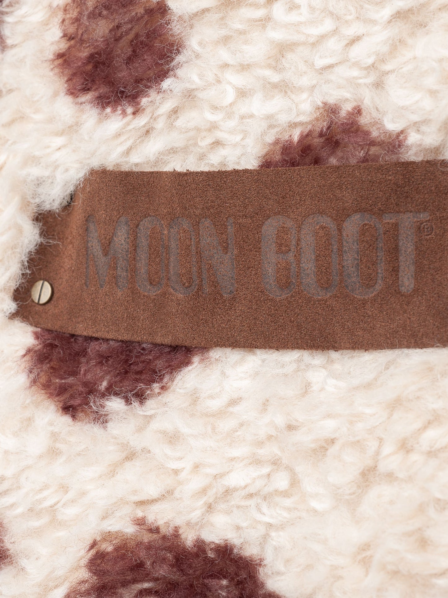 MOON BOOT BROWN FURRY TOTE BAG