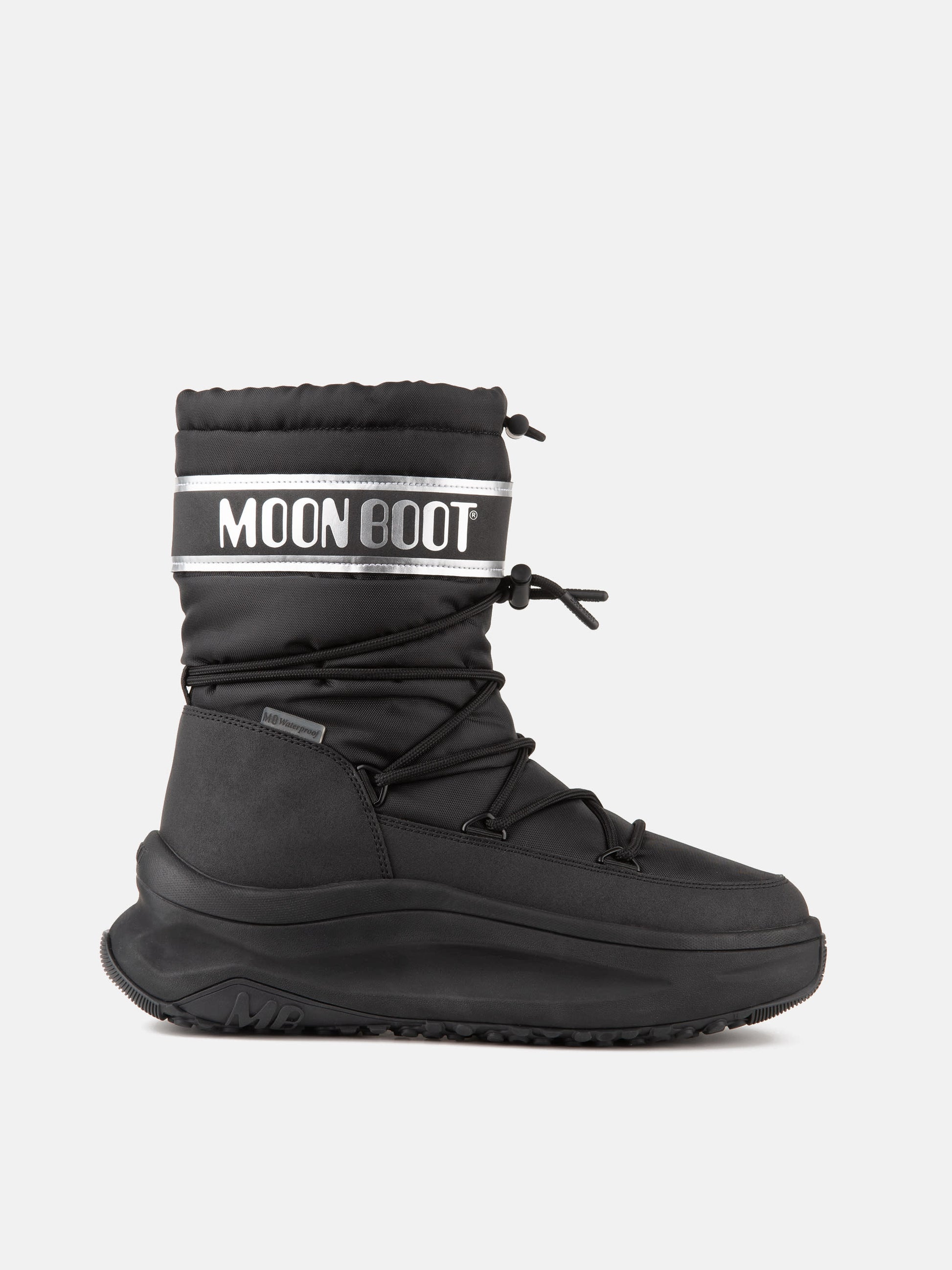 MOON BOOT MOON247 BLACK & SILVER POLAR BOOTS