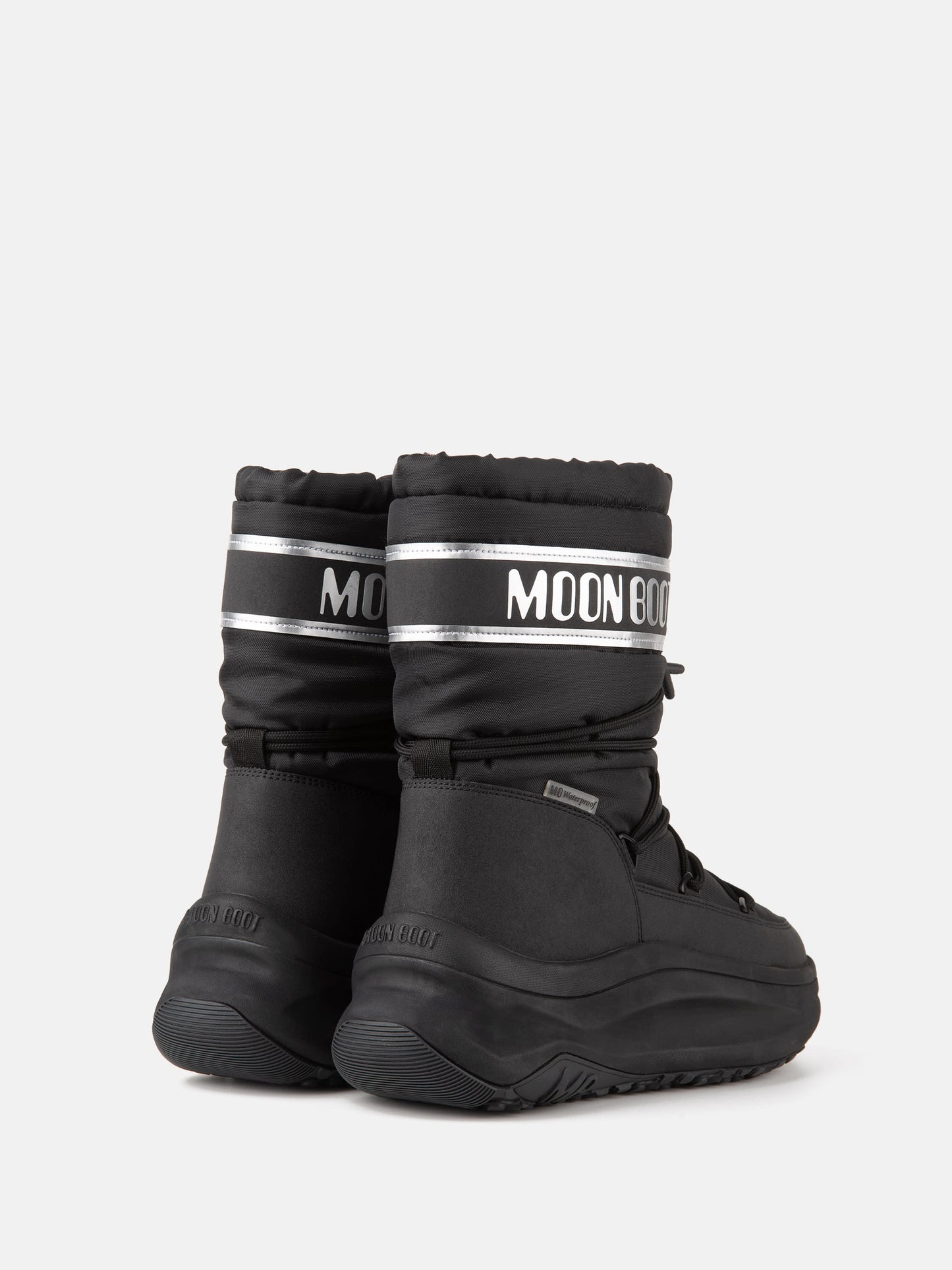 MOON BOOT MOON247 BLACK & SILVER POLAR BOOTS