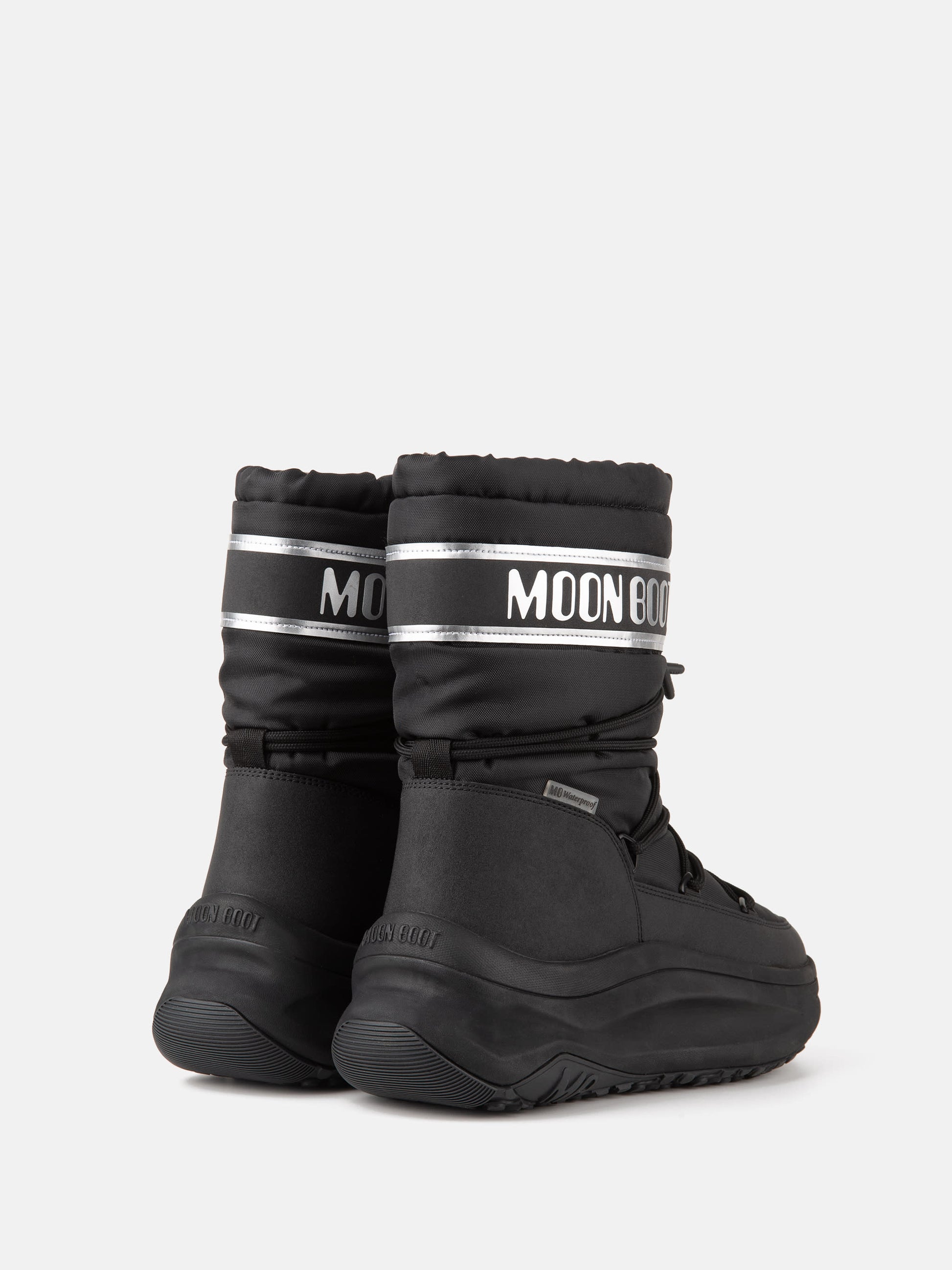 MOON BOOT MOON247 BLACK & SILVER POLAR BOOTS