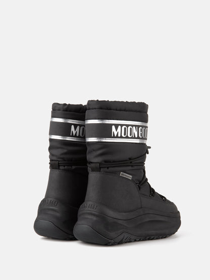 MOON BOOT MOON247 BLACK & SILVER POLAR BOOTS