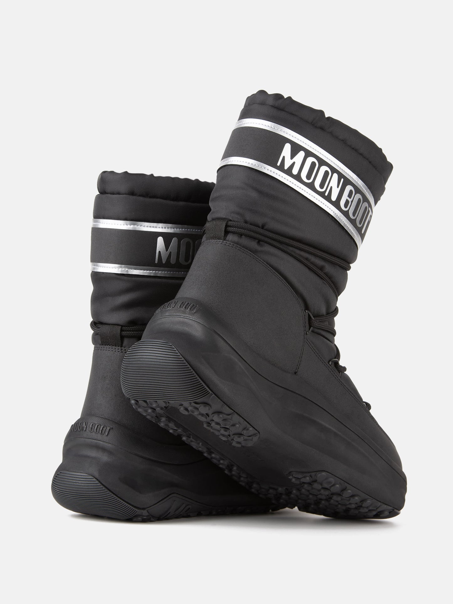 MOON BOOT MOON247 BLACK & SILVER POLAR BOOTS