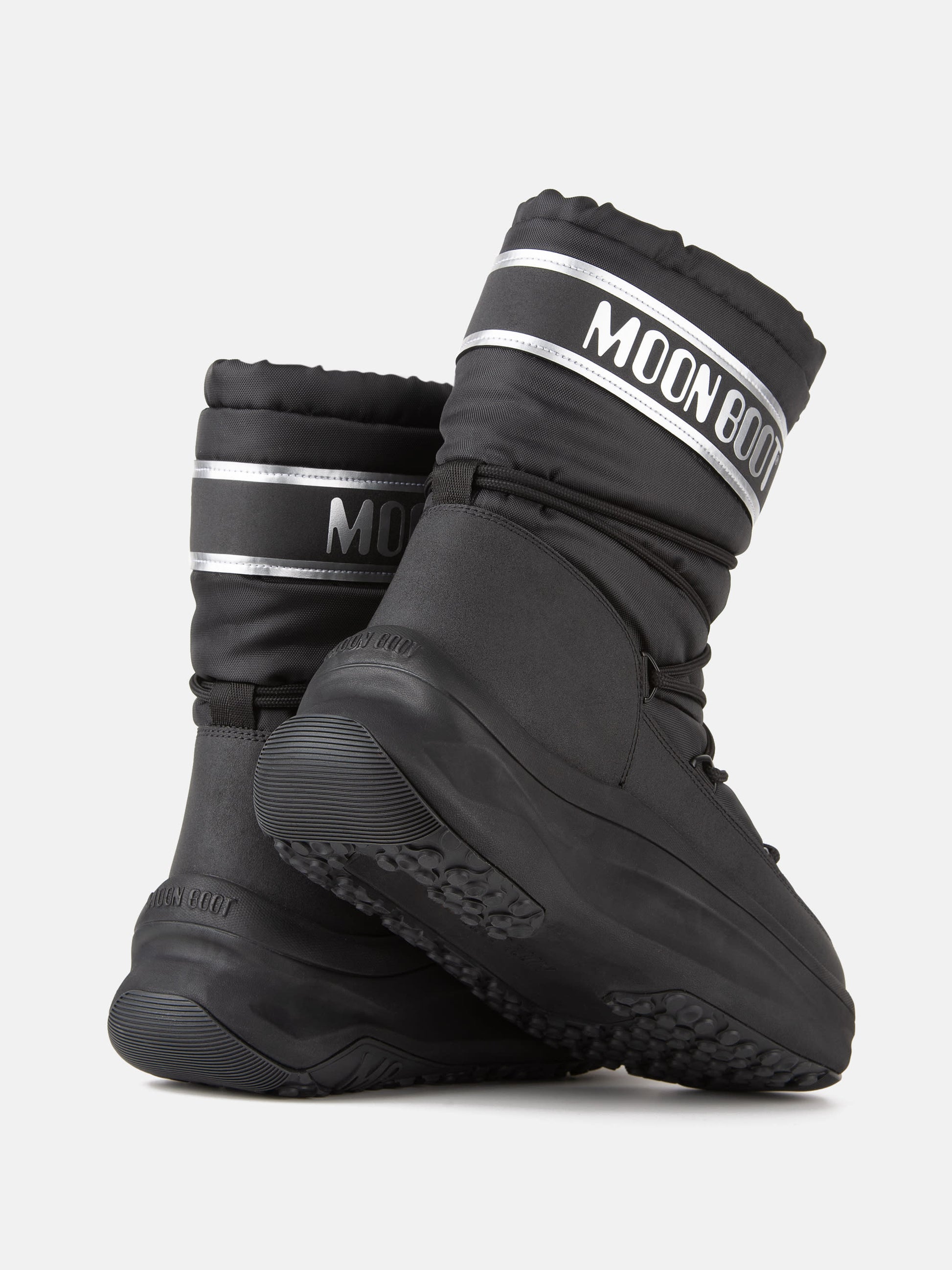 MOON BOOT MOON247 BLACK & SILVER POLAR BOOTS