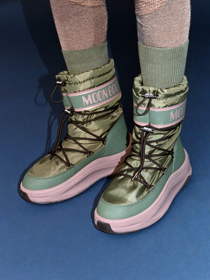 MOON BOOT MOON247 GREEN POLAR BOOTS