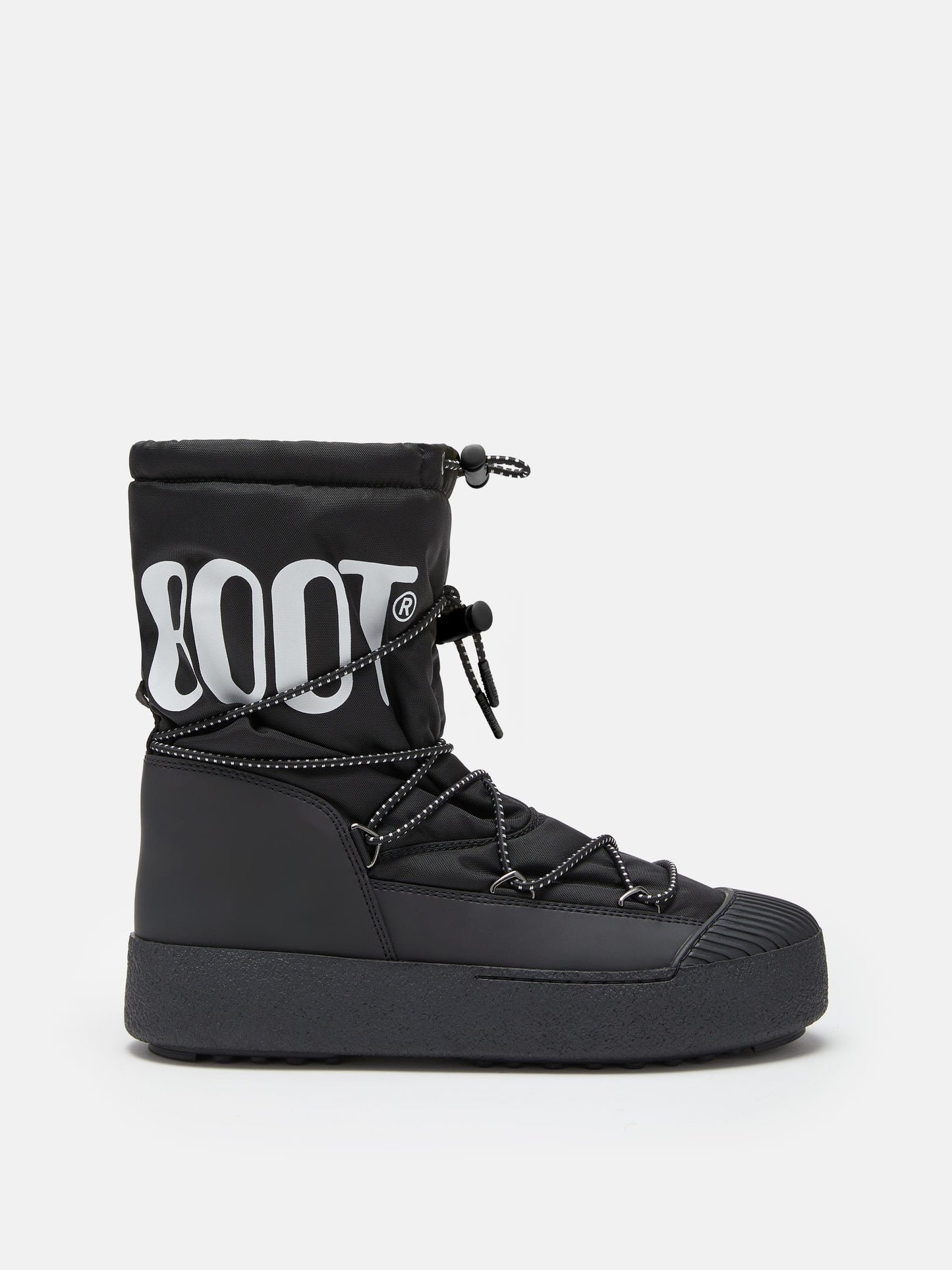 MOON BOOT MTRACK POLAR BLACK NYLON BOOTS