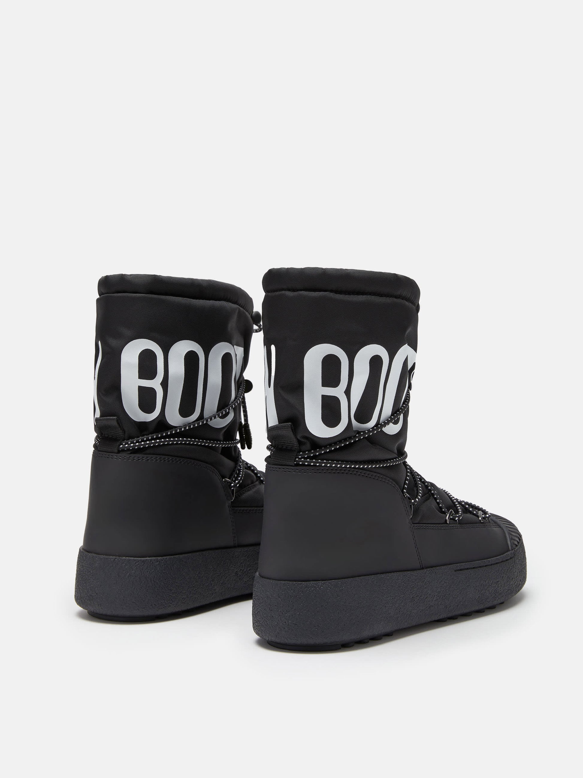MOON BOOT MTRACK POLAR BLACK NYLON BOOTS