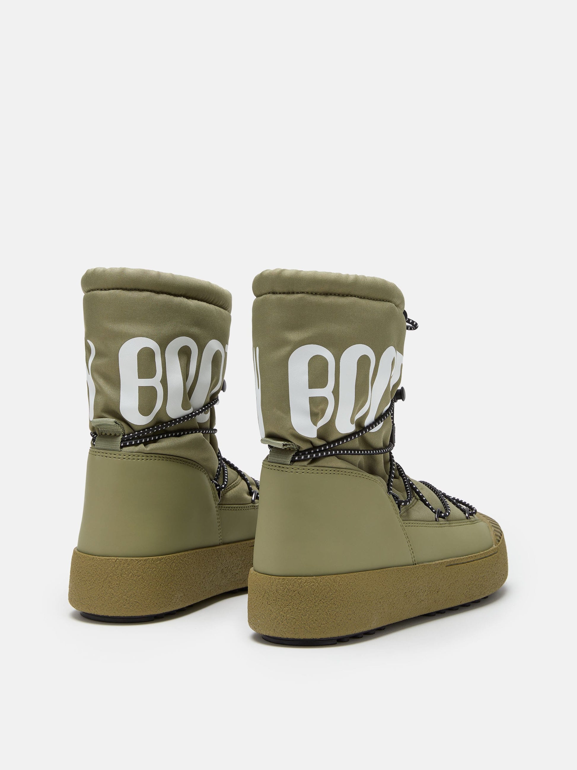 MOON BOOT MTRACK POLAR KHAKI NYLON BOOTS