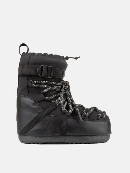 MOON BOOT MOON BOOT X MONCLER GRENOBLE ICON LOW BLACK BOOTS