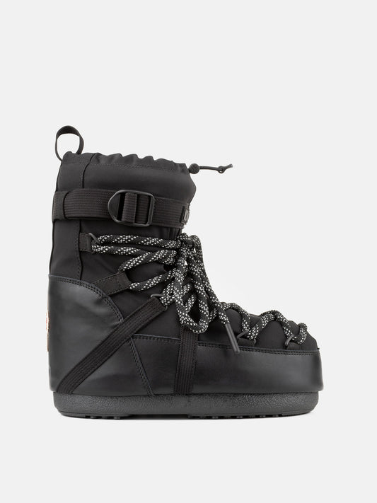 MOON BOOT MOON BOOT X MONCLER GRENOBLE ICON LOW BLACK BOOTS