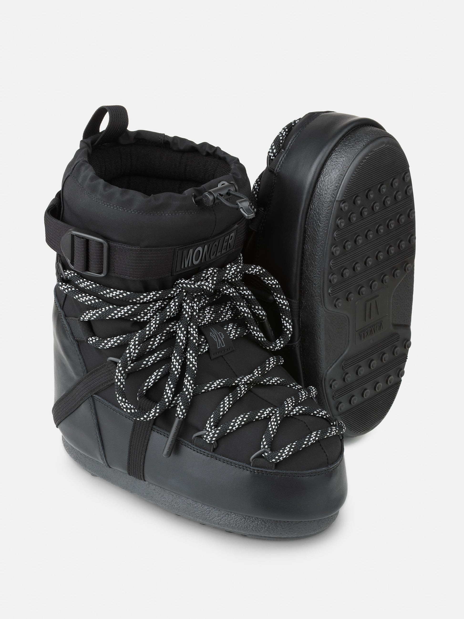 MOON BOOT MOON BOOT X MONCLER GRENOBLE ICON LOW BLACK BOOTS