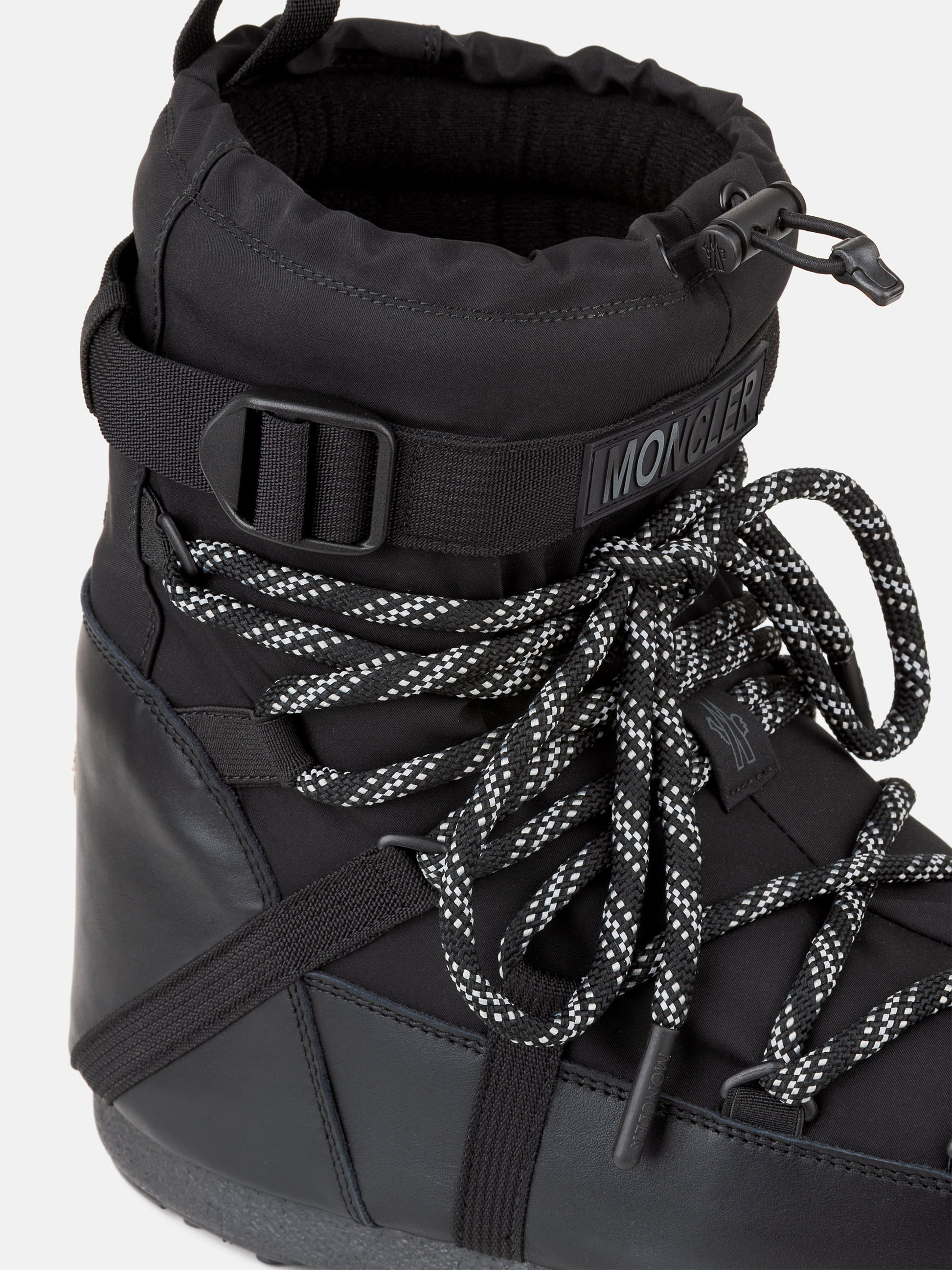 MOON BOOT MOON BOOT X MONCLER GRENOBLE ICON LOW BLACK BOOTS