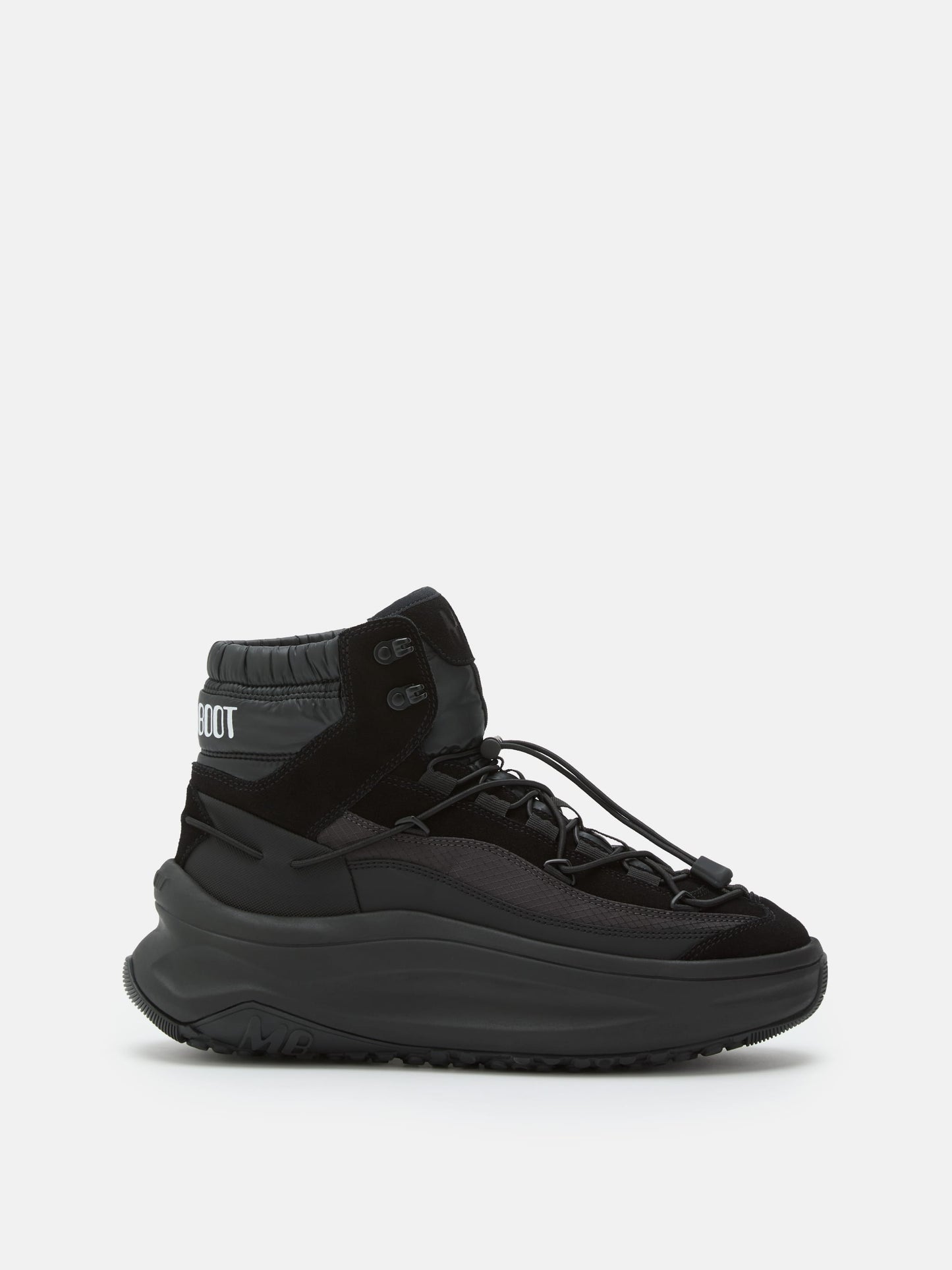 MOON BOOT MOON247 BLACK XLACE MID SNEAKERS