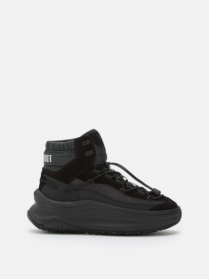 MOON BOOT MOON247 BLACK XLACE MID SNEAKERS