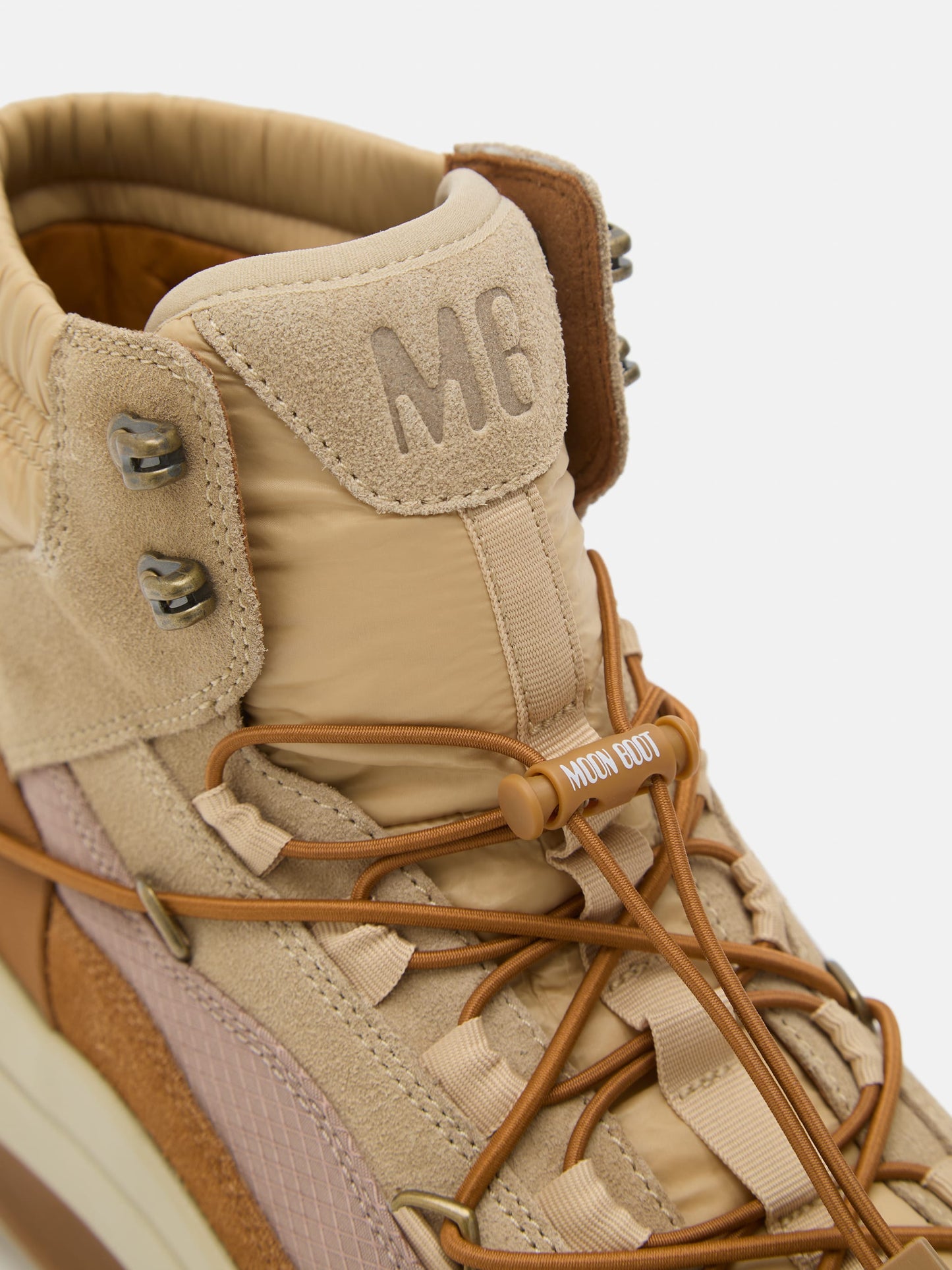MOON BOOT MOON247 BROWN XLACE MID SNEAKERS