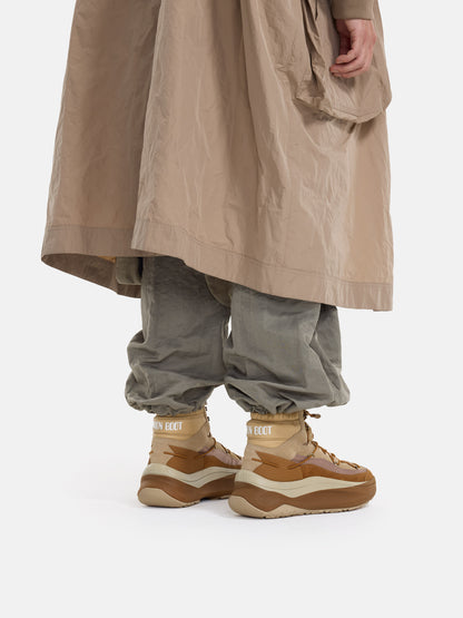 MOON BOOT MOON247 BROWN XLACE MID SNEAKERS