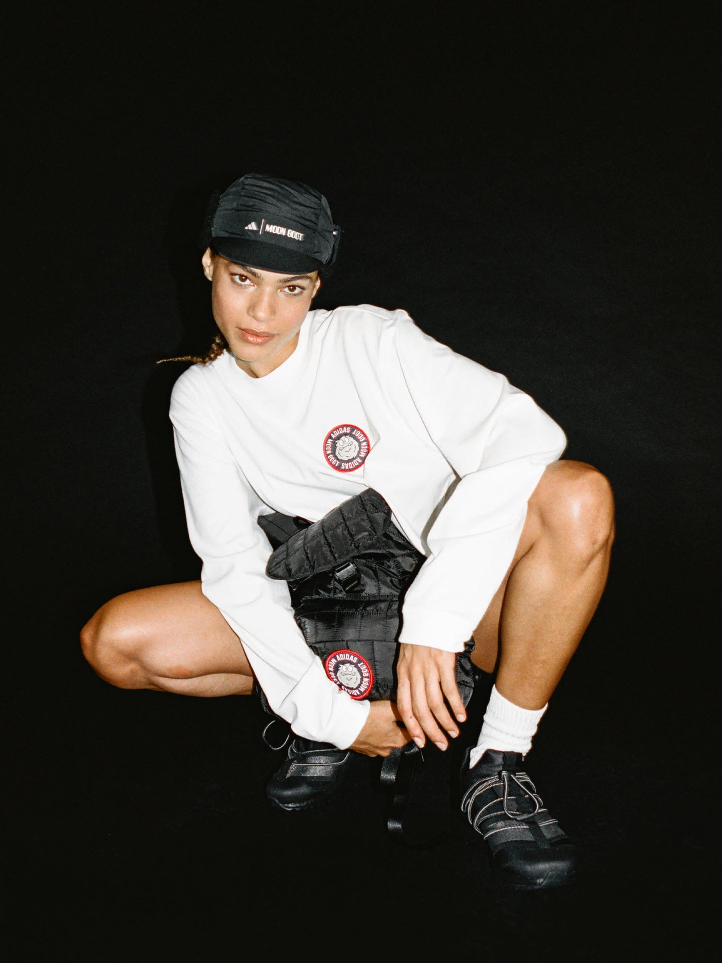 MOON BOOT ADIDAS X MOON BOOT WHITE LONG SLEEVE T-SHIRT
