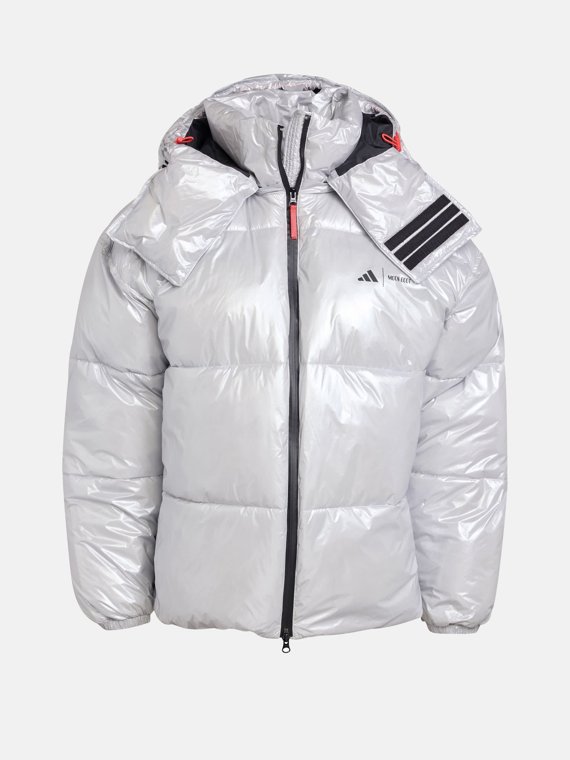 MOON BOOT ADIDAS X MOON BOOT SILVER PUFFER JACKET