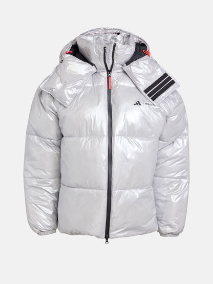 MOON BOOT ADIDAS X MOON BOOT SILVER PUFFER JACKET
