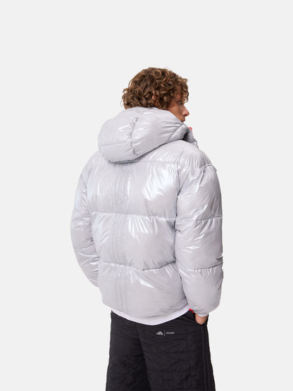 MOON BOOT ADIDAS X MOON BOOT SILVER PUFFER JACKET