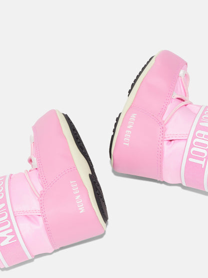 MOON BOOT CRIB PINK NYLON BOOTS