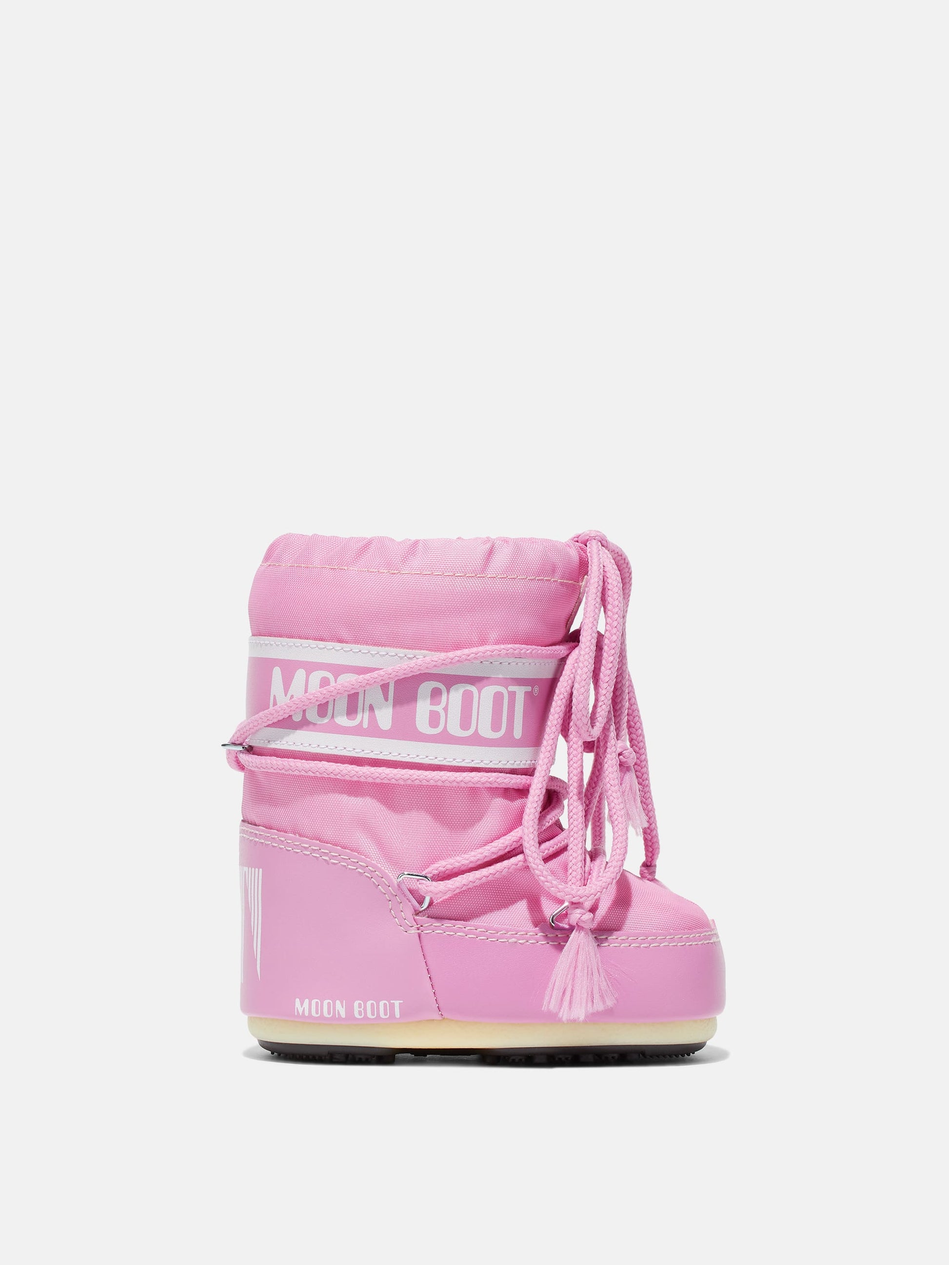 MOON BOOT ICON MINI PINK NYLON BOOTS