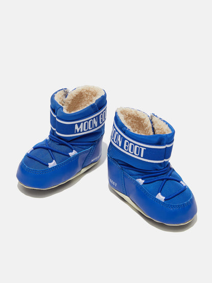 MOON BOOT CRIB ELECTRIC-BLUE NYLON BOOTS