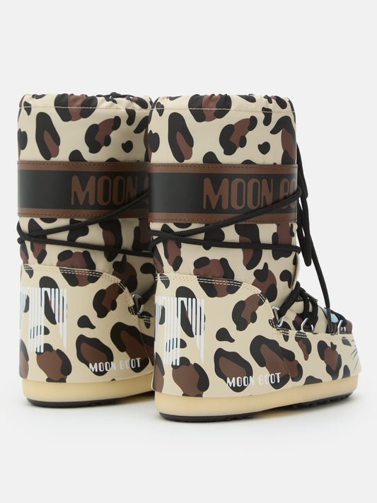 MOON BOOT ICON JUNIOR LEOPARD BOOTS