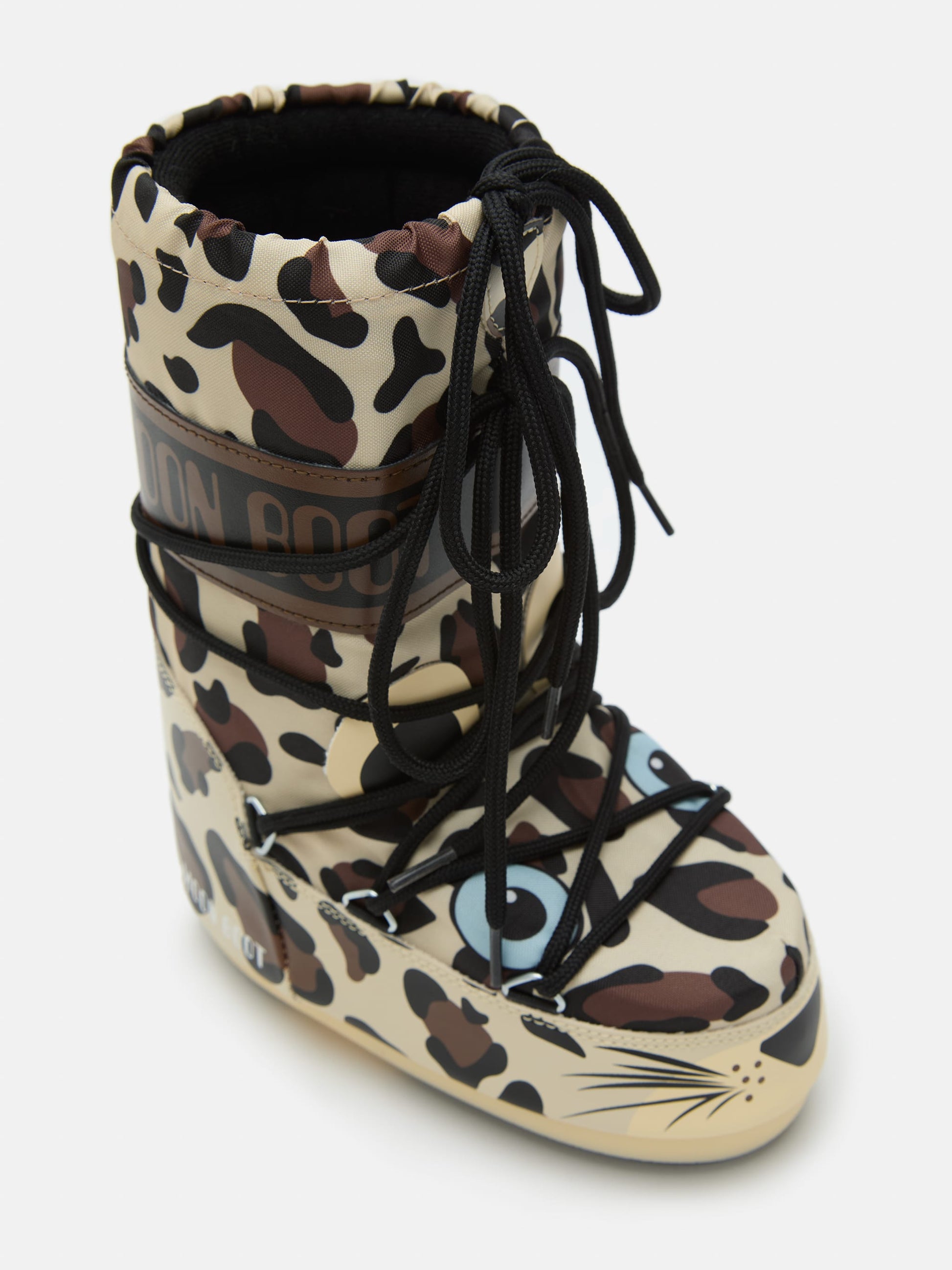 MOON BOOT ICON JUNIOR LEOPARD BOOTS