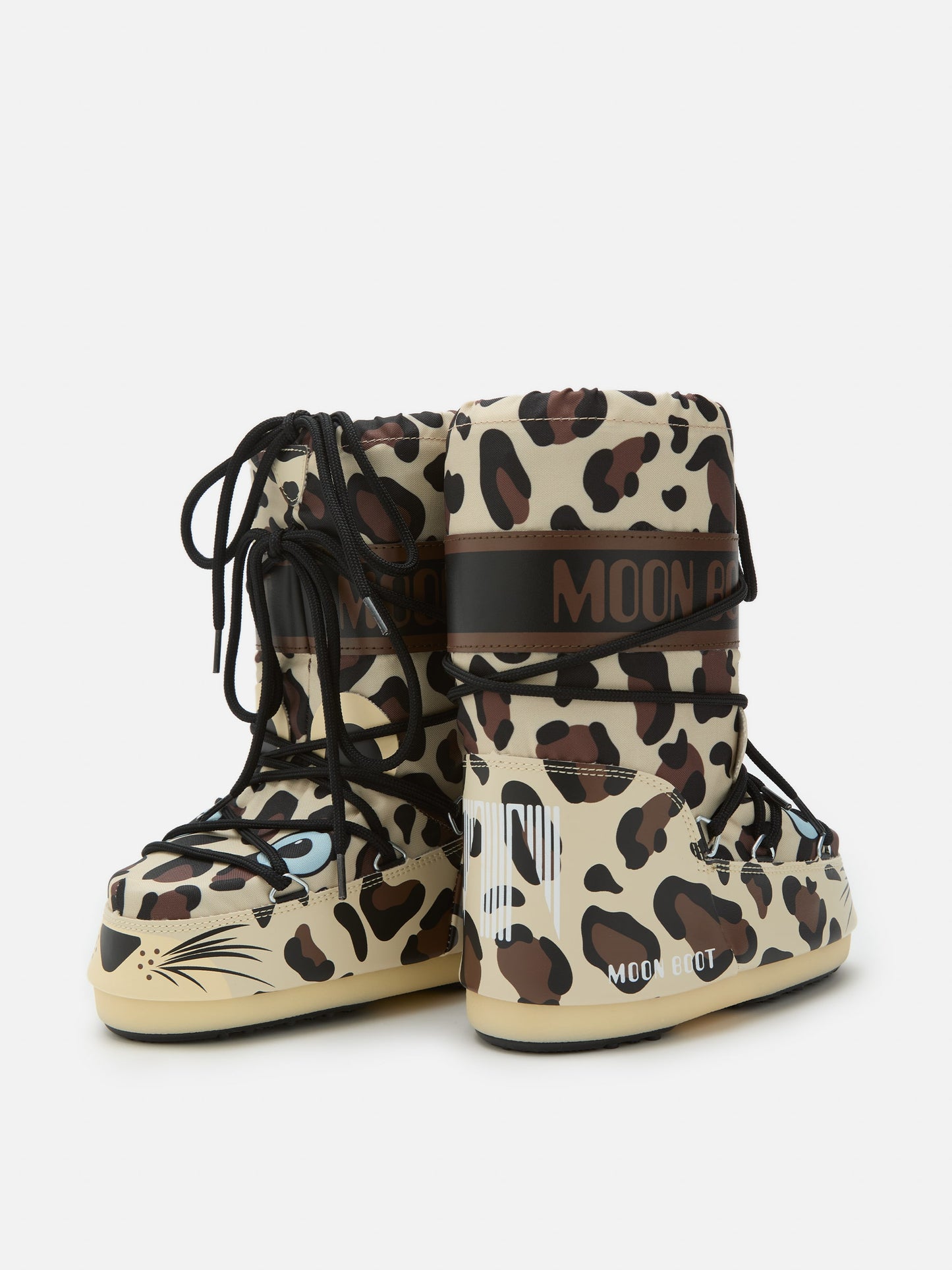 MOON BOOT ICON JUNIOR LEOPARD BOOTS