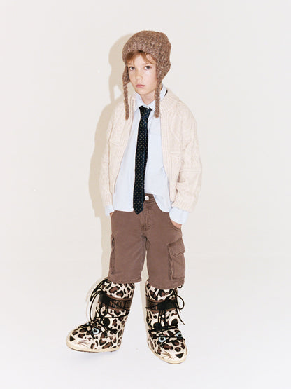 MOON BOOT ICON JUNIOR LEOPARD BOOTS