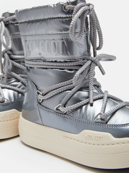MOON BOOT JUNIOR PARK SILVER BOOTS