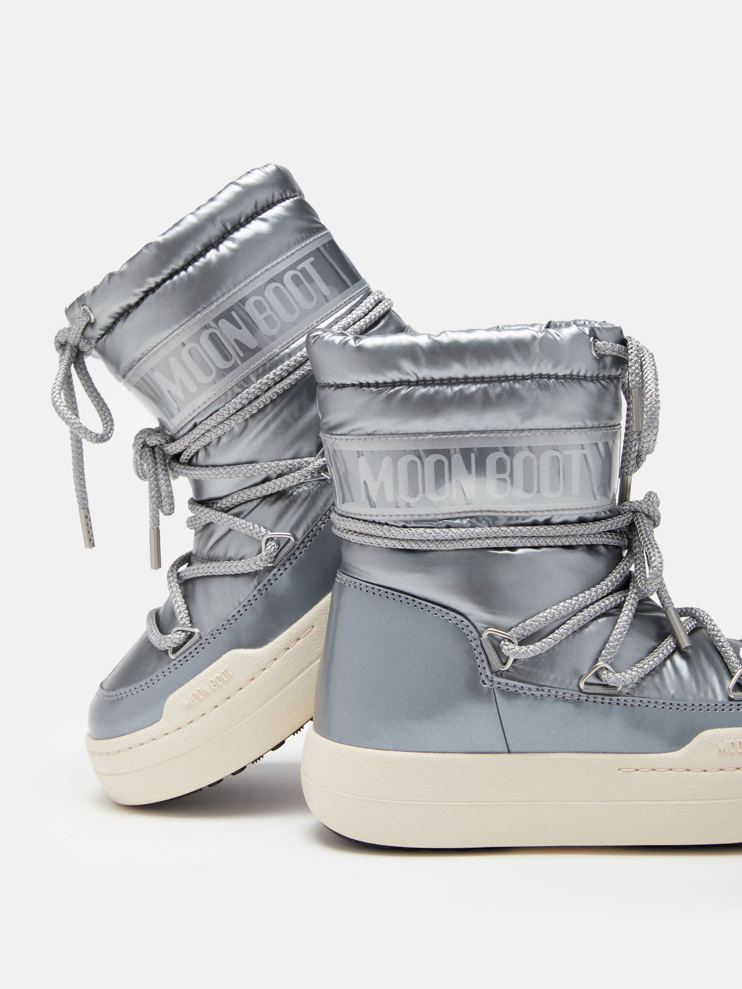 MOON BOOT JUNIOR PARK SILVER BOOTS