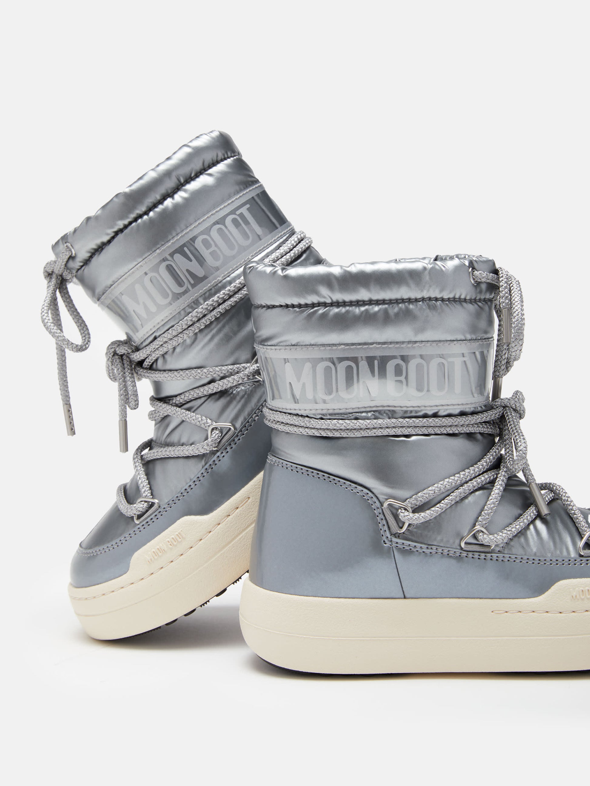 MOON BOOT JUNIOR PARK SILVER BOOTS