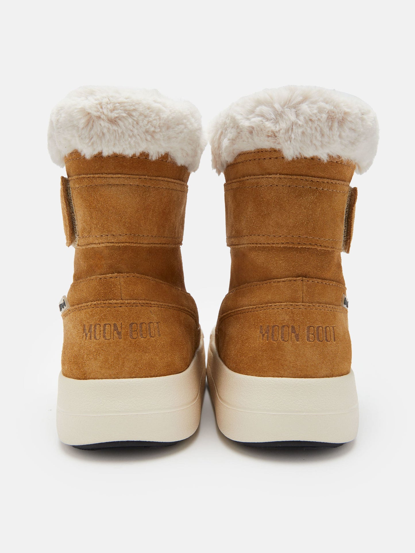 MOON BOOT JUNIOR PARK STRAP BROWN SUEDE BOOTS