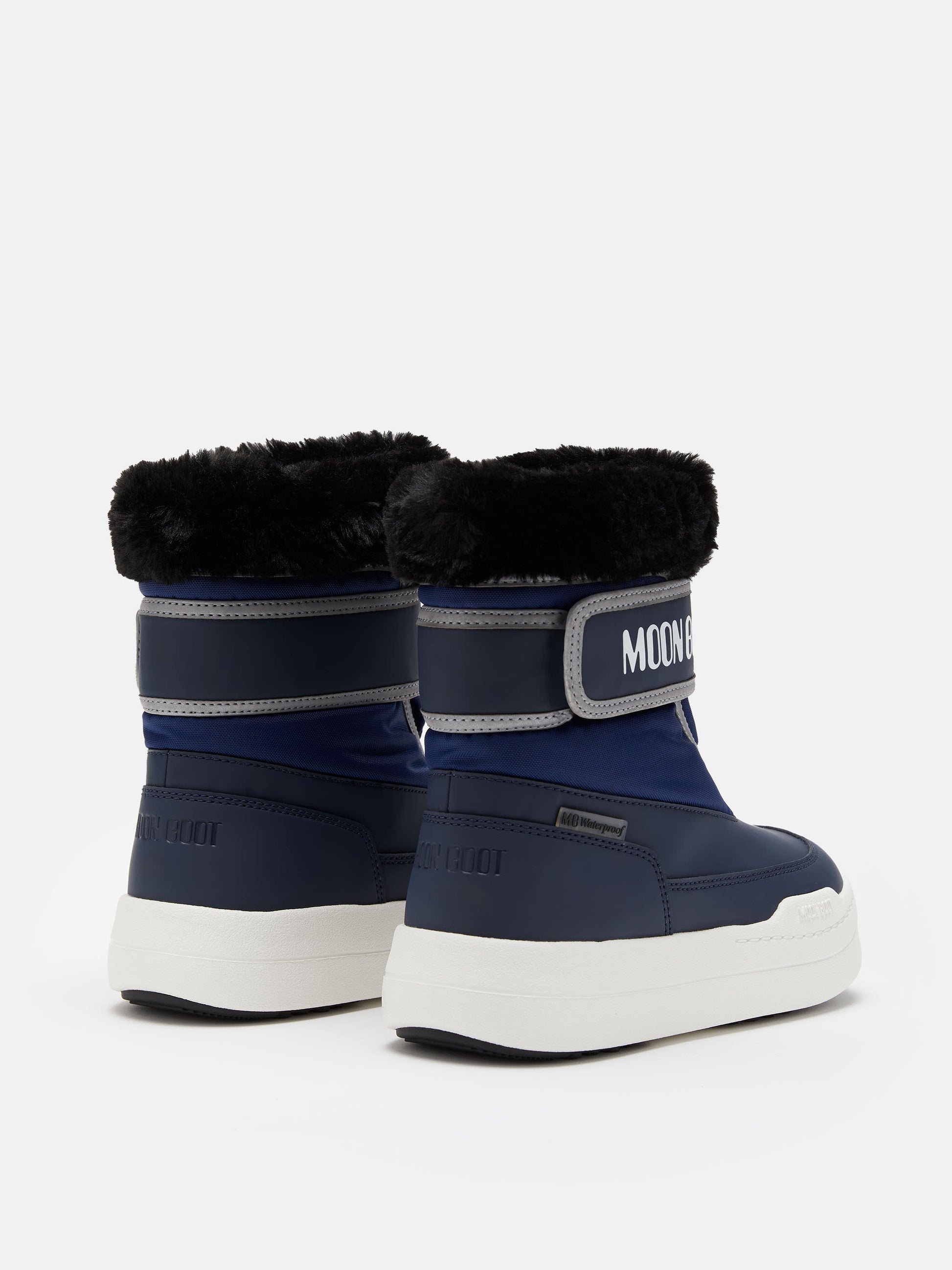 MOON BOOT JUNIOR PARK STRAP BLUE BOOTS