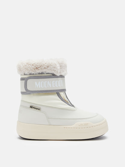 MOON BOOT JUNIOR PARK STRAP CREAM BOOTS