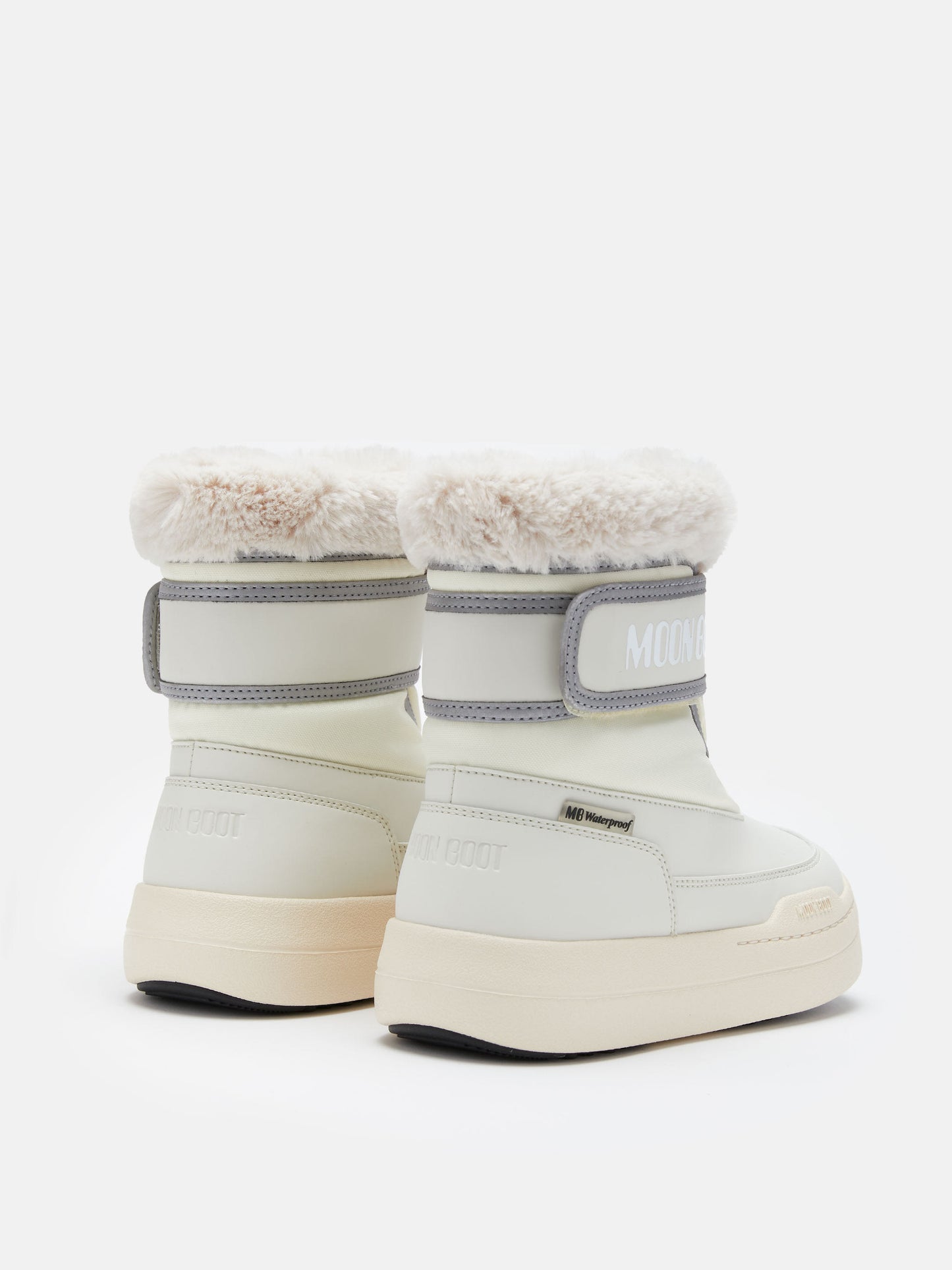 MOON BOOT JUNIOR PARK STRAP CREAM BOOTS