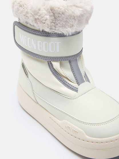 MOON BOOT JUNIOR PARK STRAP CREAM BOOTS