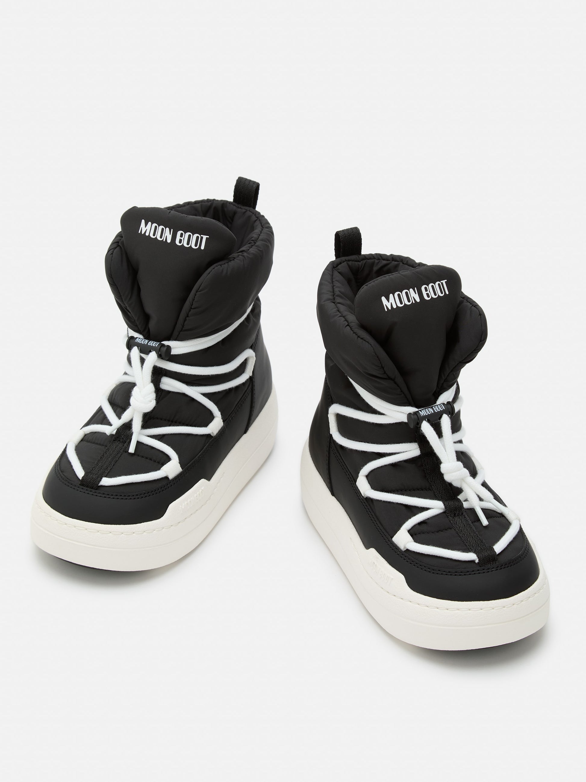 MOON BOOT JUNIOR PARK BLACK LACE MID BOOTS
