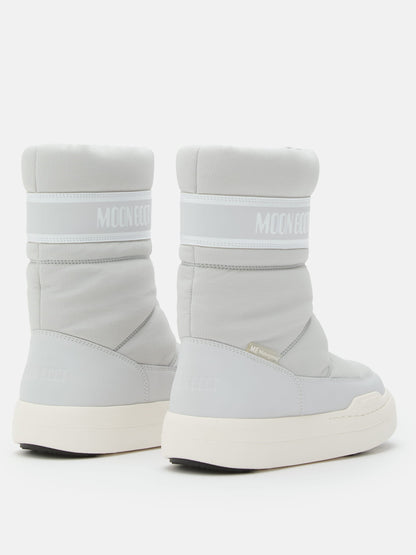 MOON BOOT JUNIOR PARK GREY ZIP HIGH BOOTS