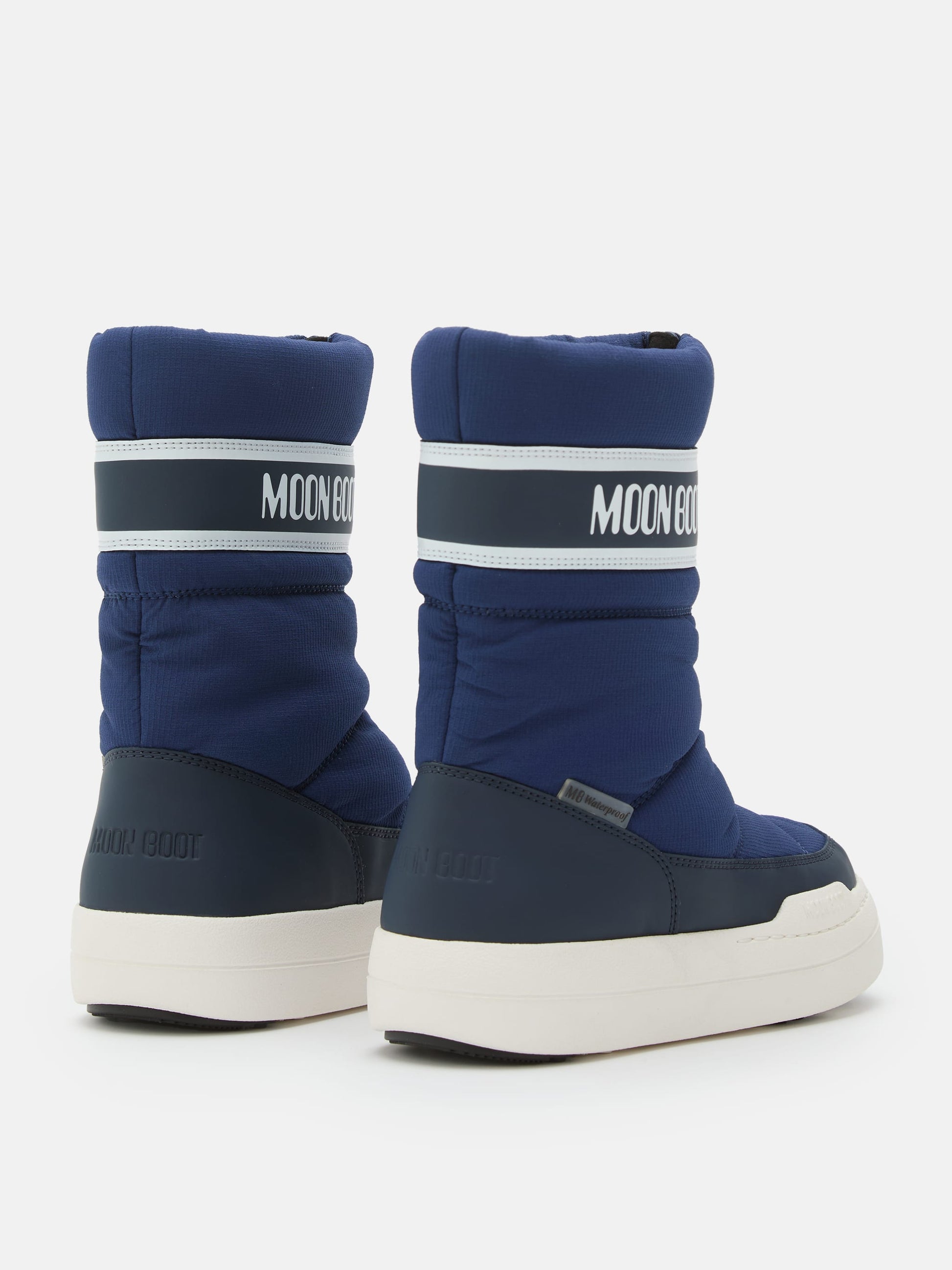 MOON BOOT JUNIOR PARK NAVY ZIP HIGH BOOTS