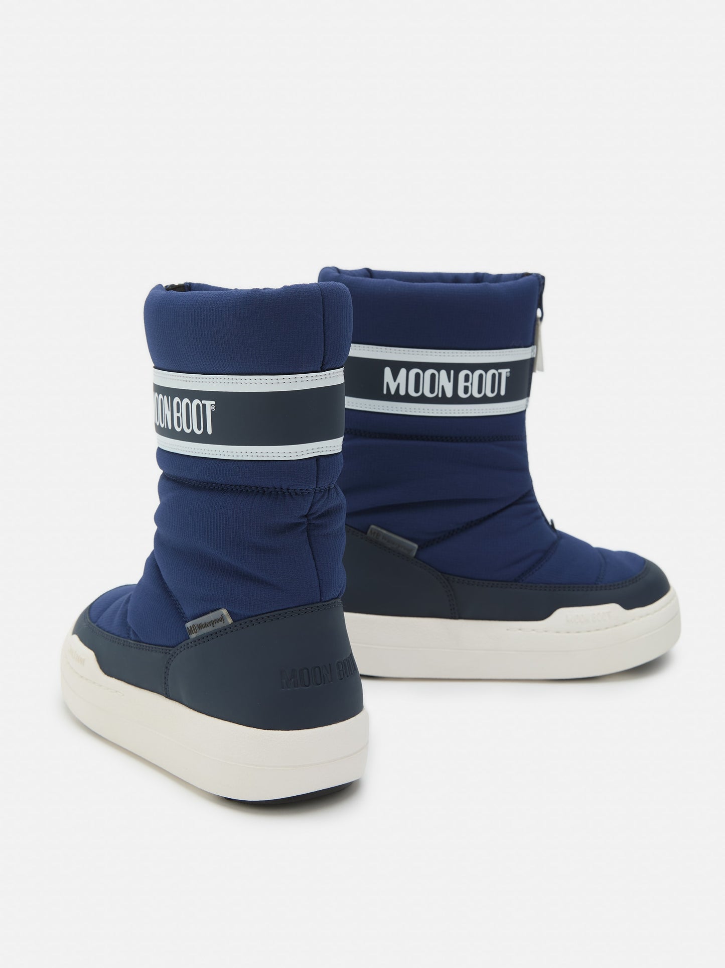 MOON BOOT JUNIOR PARK NAVY ZIP HIGH BOOTS