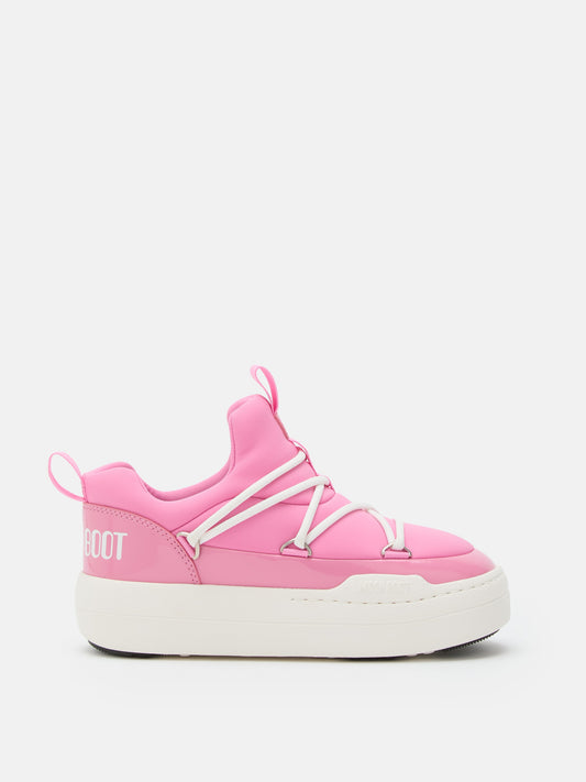 MOON BOOT JUNIOR PARK PINK LOW LACE SNEAKERS