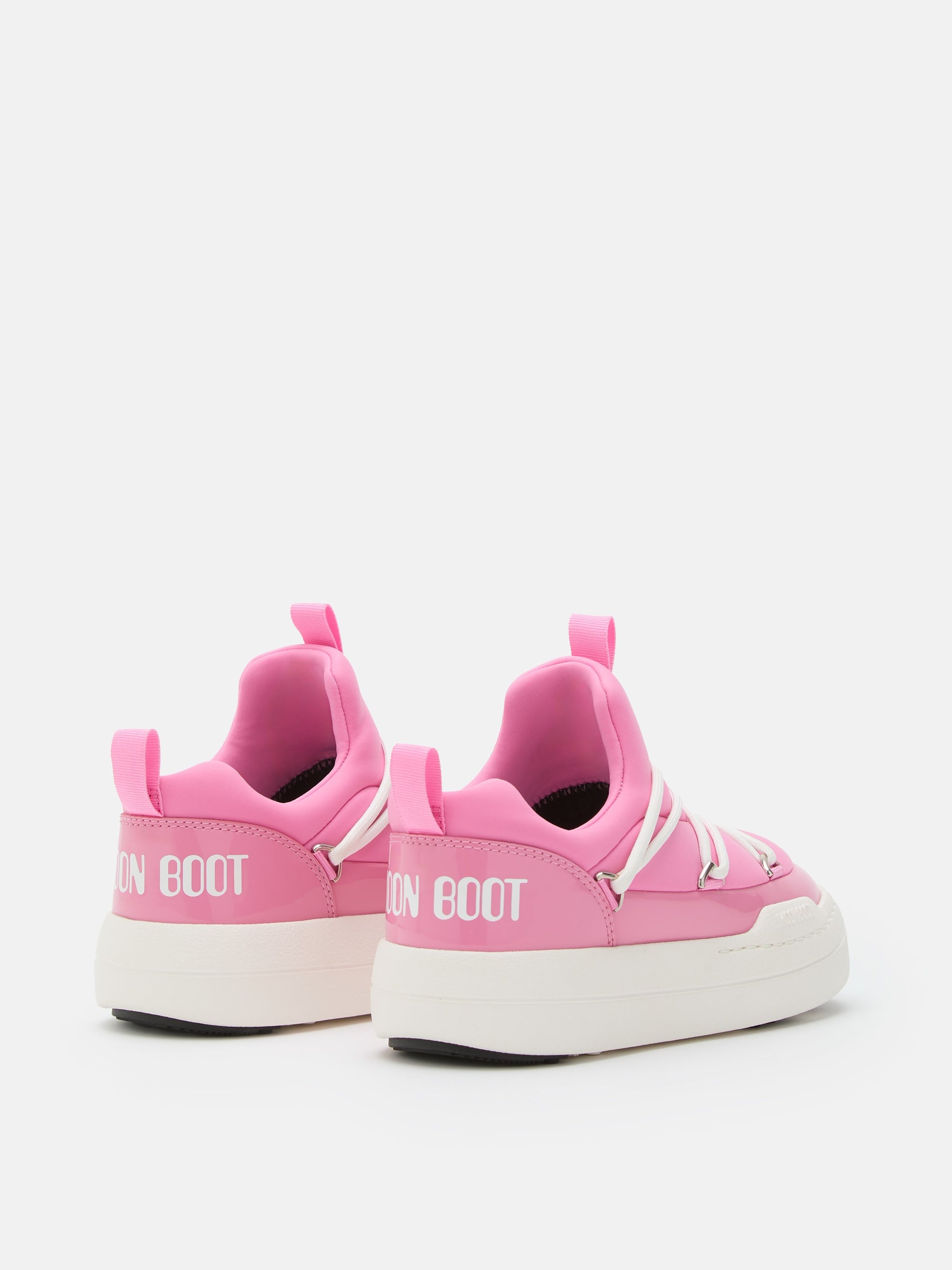MOON BOOT JUNIOR PARK PINK LOW LACE SNEAKERS